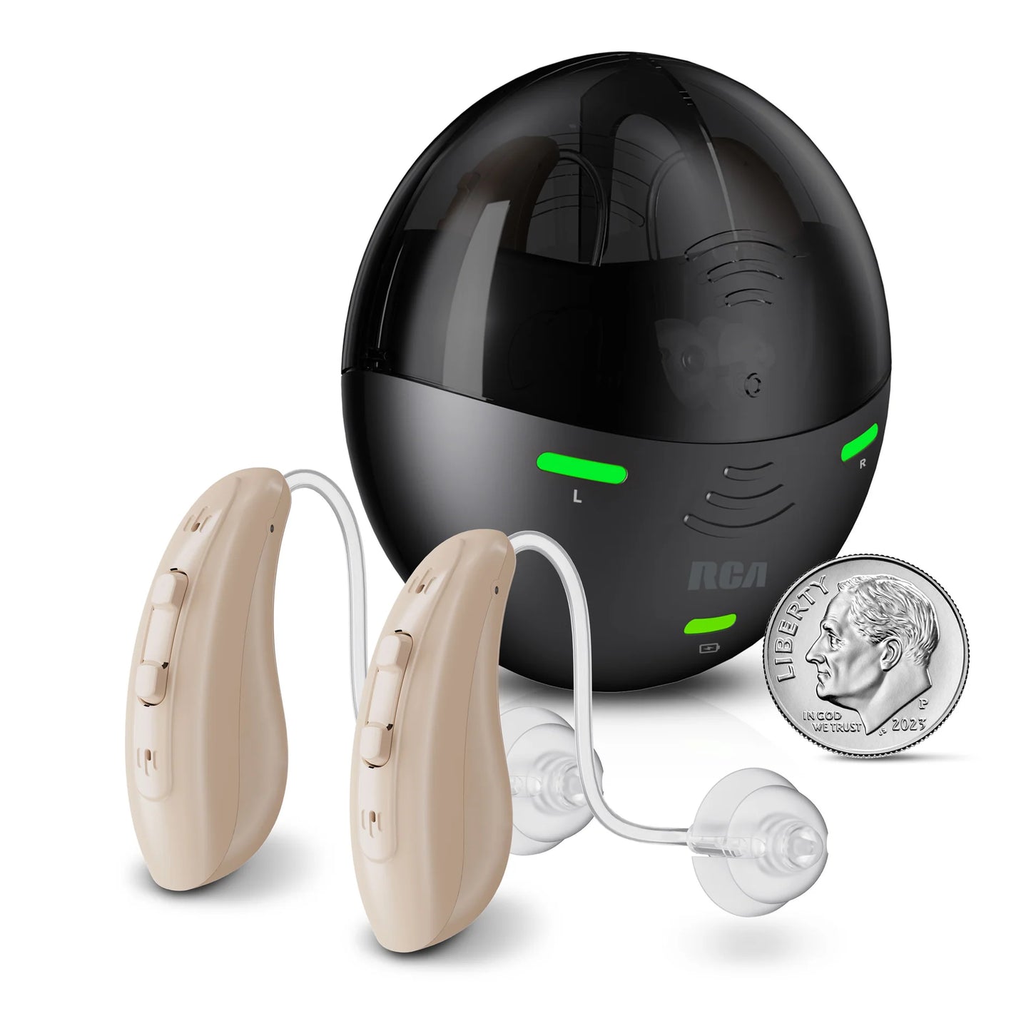 The RCA Hearing Aid Behind-the-Ear Micro Design w/ Charging Case